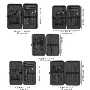 Ensemble de 7 outils professionnels portables en acier inoxydable pour manucure et pédicure, grandes et moyennes pinces obliques, pour adultes, durables, style classique - Product Image 6