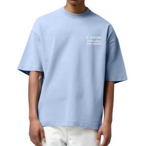 Camiseta Premium de Algodón 100% de 280 GSM con Tejido Dobby, Cuello Redondo, Manga Corta, Corte Regular, Hombros Caídos, Lavado Mineral y Dobladillo Desgastado Formal - Product Image 1
