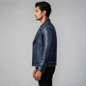 2026 High Street Men's Leather <b>Jacket</b> Professional Custom Logo Printing <b>Light</b> <b>Weight</b> Breathable High Quality OEM Serviced - Product Image 6