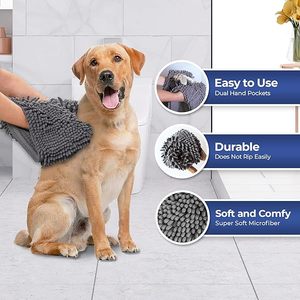 Super Absorbent <b>Dog</b> Dry Towels Quick-Drying Pet <b>Bath</b> Towel Microfiber For Pupper Washable Pet Quick Absorb Dry Towels Wholesale - Product Image 3