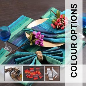 Serviettes en tissu de lin réutilisables imprimées pour restaurants, serviettes à motif quadrillé pour dîners et mariages, style tissage uni pour fêtes - Product Image 3