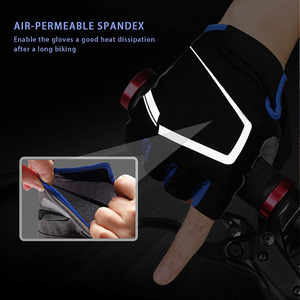 Gants de cyclisme mi-doigts rembourrés, respirants, pour le sport et l'entraînement, équipement de fitness, personnalisables OEM, haute qualité, vente chaude - Product Image 6