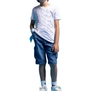 Pantalones cortos de mezclilla de hombre precio al por mayor logotipo personalizado con logotipo personalizado ropa de calle de alta calidad pantalones cortos de hombre al por mayor de moda - Product Image 3