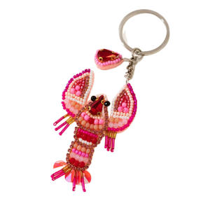 Porte-clés décoratif fait main avec broderie perlée, combinaison de couleurs vibrantes et travail de broderie traditionnel complexe - Product Image 4