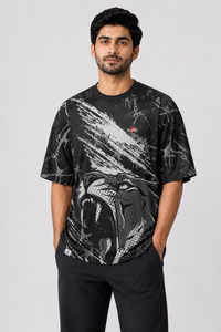 T-shirt sportif pour homme à manches courtes, coupe régulière, col rond, en polyester tricoté, séchage rapide, surdimensionné, sublimation, service OEM - Product Image 1