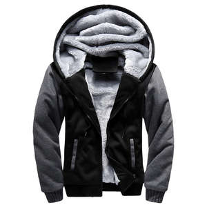 Men's 100% Polyester Winter Pullover <b>Sherpa</b> Lining Hoodie 320 Gsm High Quality Custom Design Plus Size Stylish Hoodies for Men's - Product Image 1
