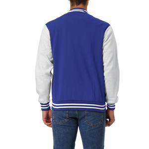 Chaqueta Varsity de Lana Personalizada para Hombre, Invierno 2025, Estilo Urbano de Alta Gama con Diseño de Punto Acanalado para Adultos - Product Image 2