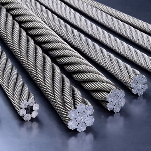 Cable de Acero para Elevación de 16 mm con Recubrimiento de PVC, Marca USHA MARTIN, Rollo de 20 m, Cuerda de Elevación Resistente para Grúas y Polipastos - Product Image 1