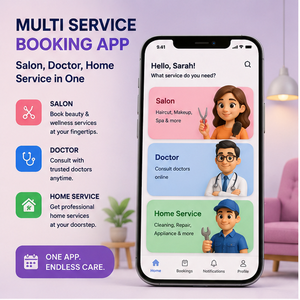 Desarrollo de Aplicaciones de Reserva de Servicios Múltiples Personalizadas, Plataforma de Citas para Salones, Médicos y Servicios a Domicilio - Product Image 1