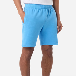 Shorts d'été pour hommes en tissu peigné de haute qualité, amples, décontractés, à séchage rapide, respirants, taille élastique, couleur unie, simples, pour la plage et le sport - Product Image 2