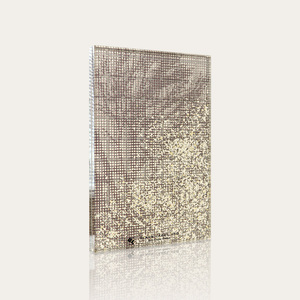 Custom Printing Frosted Rippled EVA SGP PVB Sandblasted Design Indoor Glass / Glas Hotel Use - Product Image 2