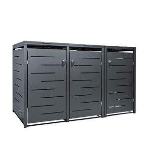 Galvanized Steel Outdoor Enclosure 120L/240L Open Top <strong>Wheelie</strong> <strong>Bin</strong> <strong>Cover</strong> <strong>for</strong> Waste Management &amp; Eco-Friendly - Product Image 2