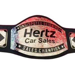 Cinturón de Lucha Libre Personalizado Hertz Car Sales Champion, Cinturón de Venta Personalizado de Alta Resistencia para Logradores - Product Image 2