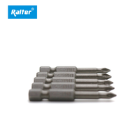 RALTER Taiwan Obeng Torsi PH1 50mm Anti-Selip Berkualitas Tinggi untuk DIY, Bit Phillips dengan Lapisan Sandblasted, Gagang S2, OEM ODM