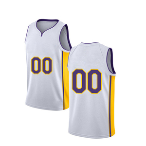 Maillot de basket-ball pour hommes avec logo personnalisé, 100% polyester, respirant et élégant, nouveau style confortable pour les joueurs - Product Image 1
