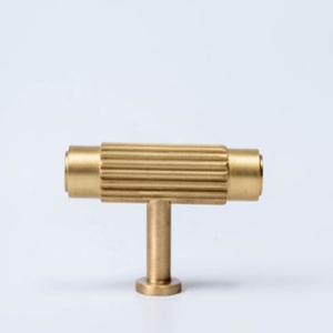 T <b>Brass</b> Cabinet <b>Knob</b> Minimalist <b>Brass</b> Cabinet <b>Knobs</b> T Furniture Metal Handles - Product Image 1