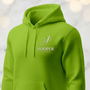 Top Trend Handmade Streetwear <b>Hoodies</b> Sustainable Green Men's Winter Pullover Street Wear <b>Hoodies</b> Custom Design Lined Breathable - Product Image 1