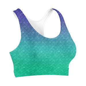Custom Sublimation Sports Bra Ladies Sublimation Printing <b>Cross</b> Back Quick Dry Wholesale Yoga Bra Tank <b>Top</b> Crop Bra Durable - Product Image 6