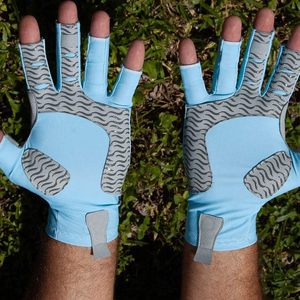 Guantes de Pesca Ligeros con Protección UV, Unisex, al por Mayor, Medios Dedos, Lisos, Personalizables, de Alta Calidad - Product Image 5