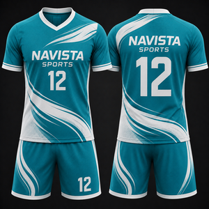 ชุดเสื้อและกางเกงฟุตบอลแบบซับลิเมชั่นสั่งทำ NAVISTA |   ชุดฟุตบอลสำหรับผู้ใหญ่แบบระบายอากาศได้ 男女兼用 |   ชุดกีฬา OEM - Product Image 6