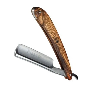 Rasoir droit de barbier en acier inoxydable pour l'épilation, avec lames - Product Image 4