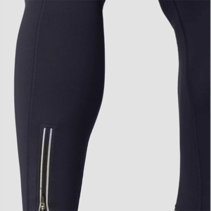 Men's Compression <b>Leggings</b> Crossover Waistband Tummy Control Seamless Design Solid <b>Pattern</b> Anti-UV Quick Dry for Enhanced - Product Image 3