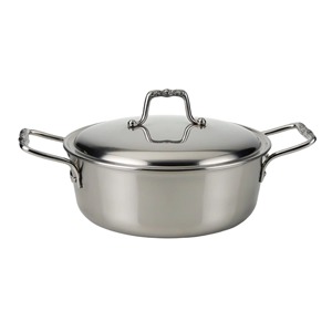 Casseroles simples pour usage quotidien, en acier inoxydable argenté, idéales pour la cuisine à domicile, le service et le stockage, réchauffe-aliments longue durée. - Product Image 1