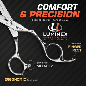 NYBL-55 5.5inch Straight <b>Left</b>-<b>handed</b> <b>Scissors</b> JAPAN 440C Sharp 58-59HRC Hardness Stainless Steel Handle Barber Shears Hair 28 - Product Image 2
