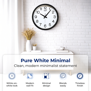 นาฬิกาแขวนผนังตกแต่งบ้านแบบเรียบง่าย ดีไซน์บางเฉียบ รุ่นล่าสุดปี 2026 นาฬิกาแขวนสำนักงาน มีให้เลือกหลายสี - Product Image 5