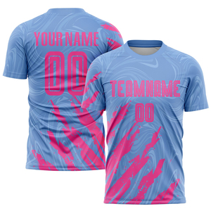 เสื้อฟุตบอลแบบกำหนดเองสำหรับทีม  เสื้อฟุตบอลโพลีเอสเตอร์ 100% แขนสั้น ป้องกันรังสียูวี แห้งเร็ว ระบายอากาศดี รับผลิตแบบ OEM ODM ขายส่ง - Product Image 2