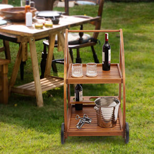 Chariot de service mobile avec roues, doté d'un cadre stable et de roulettes à roulement fluide pour une utilisation intérieure pratique - Product Image 5