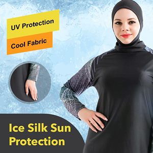 Custom Women Modest Burkini Swimwear <b>3</b> <b>Piece</b> Hijab Full Coverage OEM Bulk Wholesale - Product Image 6