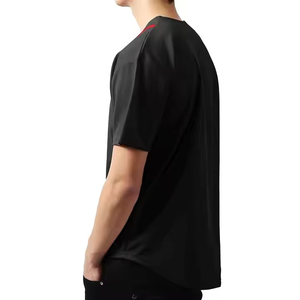 Hot Selling Men's Softball\Baseball Button Down Mesh Jersey Solid 100%<b>Polyester</b> Customizable V-neck Plus Size Team <b>T</b>-<b>Shirt</b> - Product Image 4