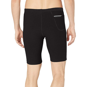 Shorts de fitness pour hommes avec logo personnalisé, respirants, faible MOQ, sur mesure, en spandex et polyester. - Product Image 2