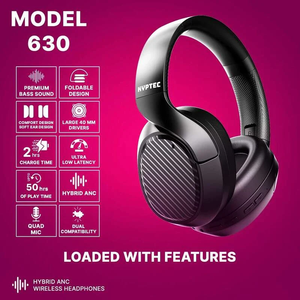 Auriculares Inalámbricos KYPTEC 630 Híbridos con Cancelación Activa de Ruido (ANC), Bluetooth, con Micrófono, Plegables y Cómodos - Product Image 6