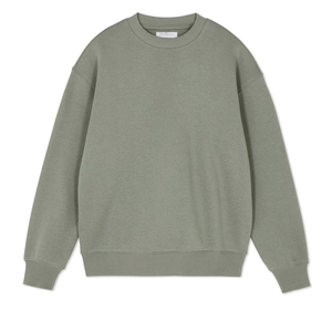 Sweat-shirt oversize pour homme, hiver, uni, 100% coton, molleton respirant, coupe-vent, écologique, vêtements décontractés - Product Image 1