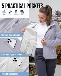 Chaqueta Softshell para Mujer, Superventas, Tejido Transpirable de Alta Calidad, para Deportes de Invierno, Senderismo, Esquí y Escalada - Product Image 5