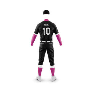 Men's Black Pink <b>Soccer</b> Jersey Set With Number 10 Sublimated Print Breathable Polyester Uniform All Seasons Regular Fit - Product Image 6