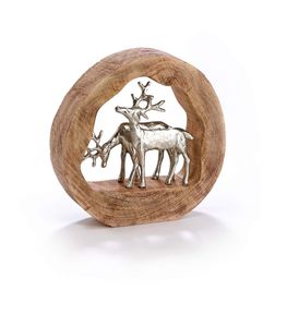 Custom Wooden And Metal Christmas Decor Centerpiece With Premium Craftsmanship For Seasonal Home Decor - Product Image 4