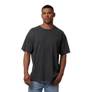 T-shirt Homme Oversize Personnalisé avec Logo, Coton Lourd, Effet Délavé Vintage, Épaules Tombantes, 100% Coton Uni - Product Image 2
