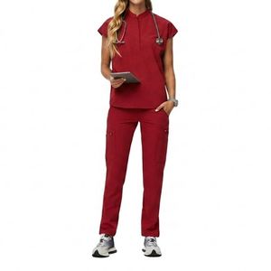 Ensemble de blouses médicales personnalisées, uniforme d'infirmière, vêtements de travail respirants et confortables pour le secteur de la santé, fournisseur en gros OEM de blouses médicales - Product Image 3