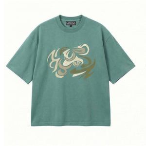 T-shirt OEM en strass pour homme, argenté, effet cristal, style streetwear, chemise tendance métallique - Product Image 1