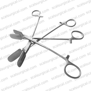 Hot Sale Sheehy Fascia Press Forceps Finger <b>Ring</b> Handle Flat Jaws ENT Surgical Instrument Stainless Steel Reusable - Product Image 6