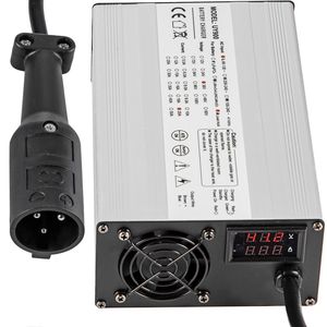 Caricabatterie elettrico da Golf per auto a 48V per auto da Golf 15A carica carica batteria con guscio in alluminio a LED da presa a 3 Pin per Ez Go Yamaha - Product Image 1