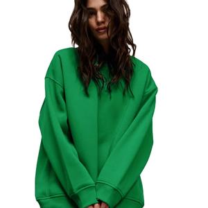 Sudaderas con Capucha de Alta Calidad, Bordadas, Casuales, de Lujo, para Invierno, con Forro Polar, Estilo Urbano, Deportivas, para Mujer, de Color Sólido - Product Image 1