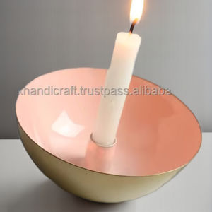 Candelabro de Metal duradero respetuoso con el medio ambiente hecho a mano, precio bajo esmaltado, portavelas de Ramadán de Navidad para el hogar - Product Image 1