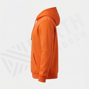 Sweat-shirt à capuche surdimensionné en coton épais pour homme, motif imprimé personnalisé, fermeture éclair, style streetwear, épaules tombantes, nouveau - Product Image 3
