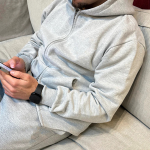 Full <b>Zip</b> Heavyweight High Quality Cotton Fleece Winter Hoodie <b>with</b> Custom Embroidery and <b>Zip</b>-Up Design - Product Image 6