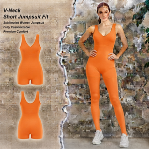 Mono de manga larga para mujer, cintura alta, cremallera frontal, ajustado, de spandex y poliéster, para gimnasio, para todas las estaciones, color sólido - Product Image 1