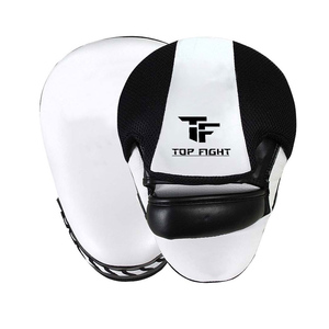 Pads de frappe en cuir de qualité supérieure et robustes pour l'entraînement de boxe et les arts martiaux, et gants de boxe - Product Image 1